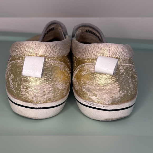 Golden Goose slides in metallic gold with grey accents - Picture 5 of 7